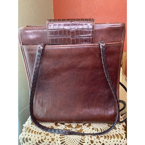 BRIGHTON DONNA CLASSIC Shoulder Bag Purse - 1996 - Leather - Excellent Condition - Picture 2 of 7